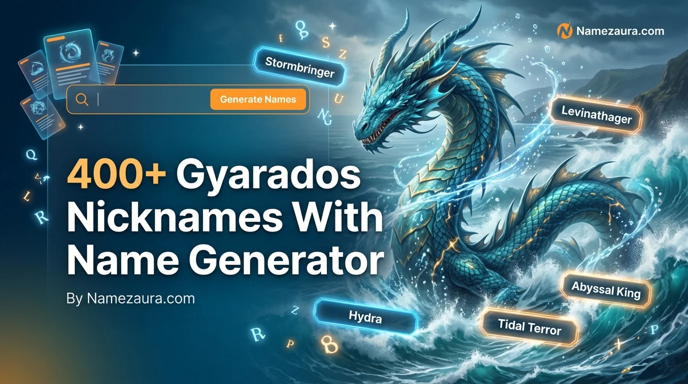 Gyarados Nicknames With Name Generator