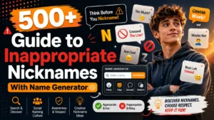 Guide to Inappropriate Nicknames With Name Generator