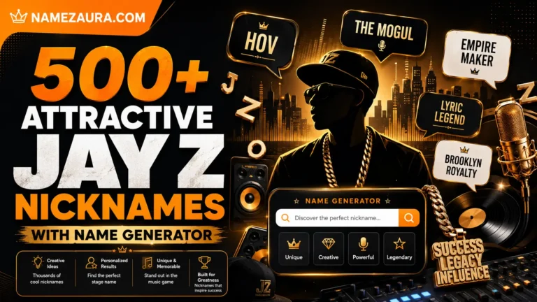 Attractive Jay Z Nicknames With Name Generator