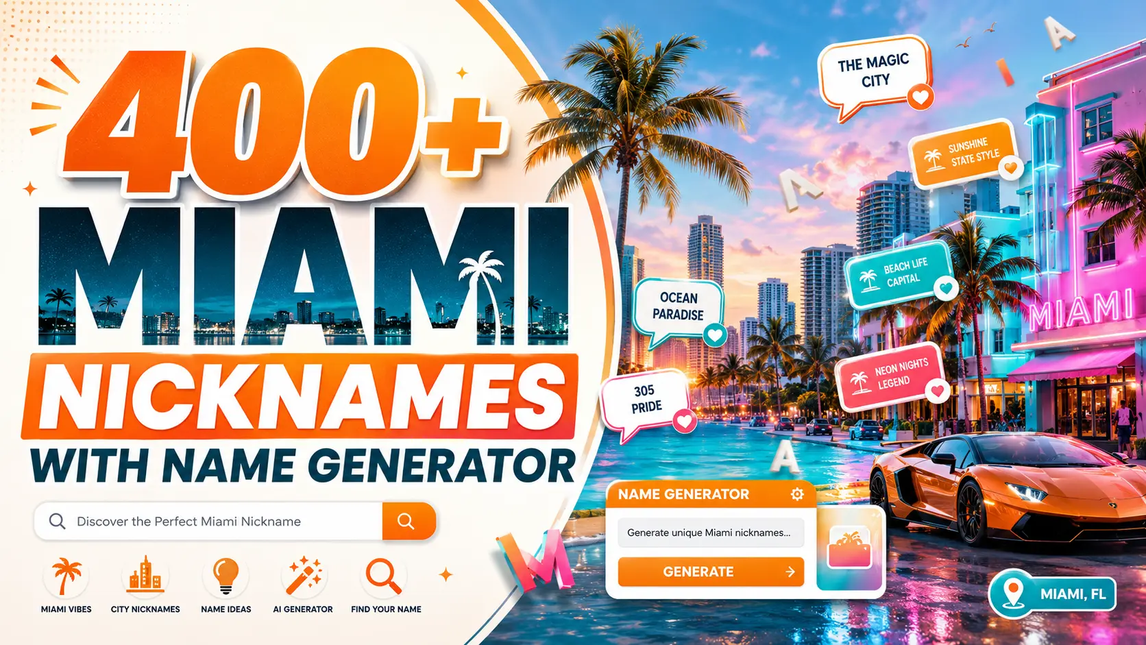 Miami Nicknames with Name Generator