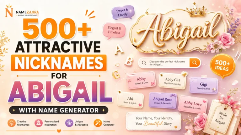 Attractive Nicknames for Abigail With Name Generator