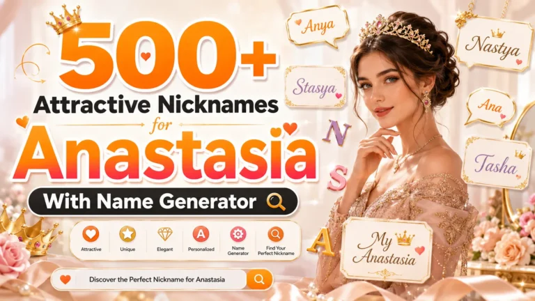 Attractive Nicknames for Anastasia With Name Generator
