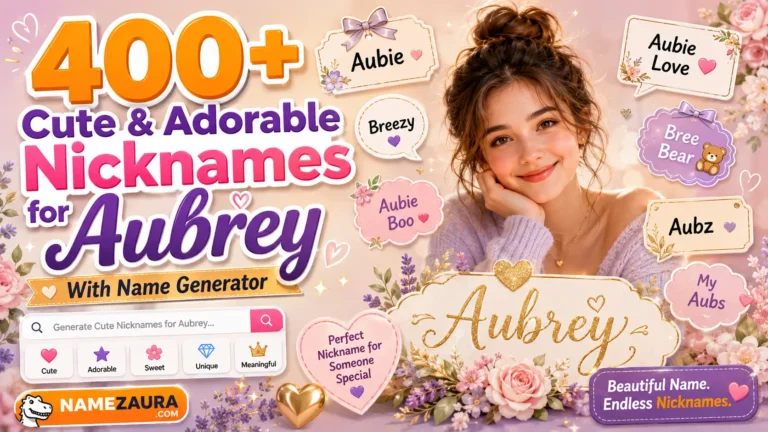 Cute & Adorable Nicknames for Aubrey With Name Generator