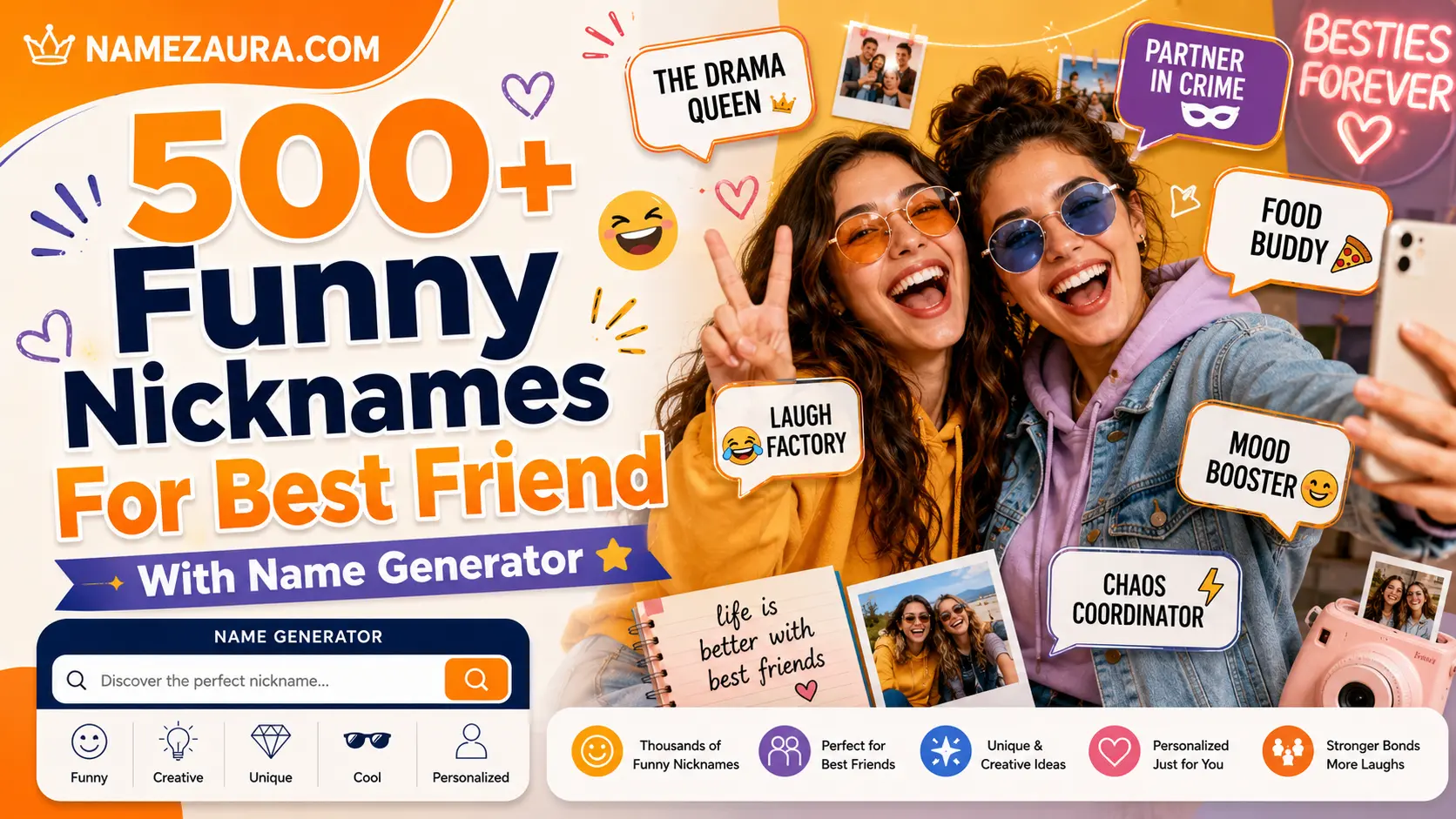 Funny Nicknames For Best Friend With Name Generator