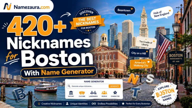 Nicknames for Boston With Name Generator