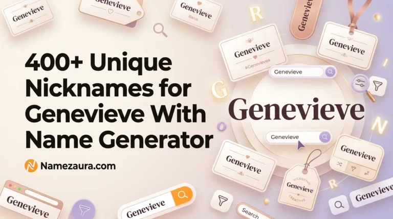Unique Nicknames for Genevieve With Name Generator