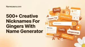 Creative Nicknames For Gingers With Name Generator