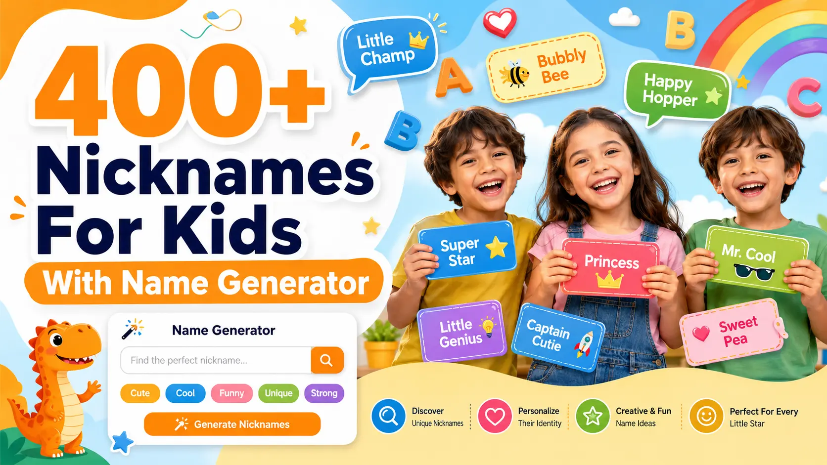 Nicknames For Kids With Name Generator