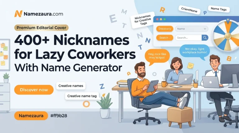 Nicknames for Lazy Coworkers With Name Generator
