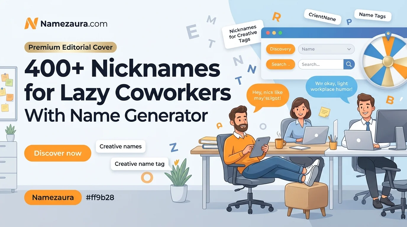 Nicknames for Lazy Coworkers With Name Generator