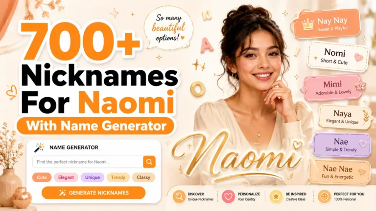 Nicknames For Naomi With Name Generator