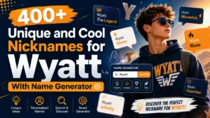Unique and Cool Nicknames for Wyatt with Name Generator