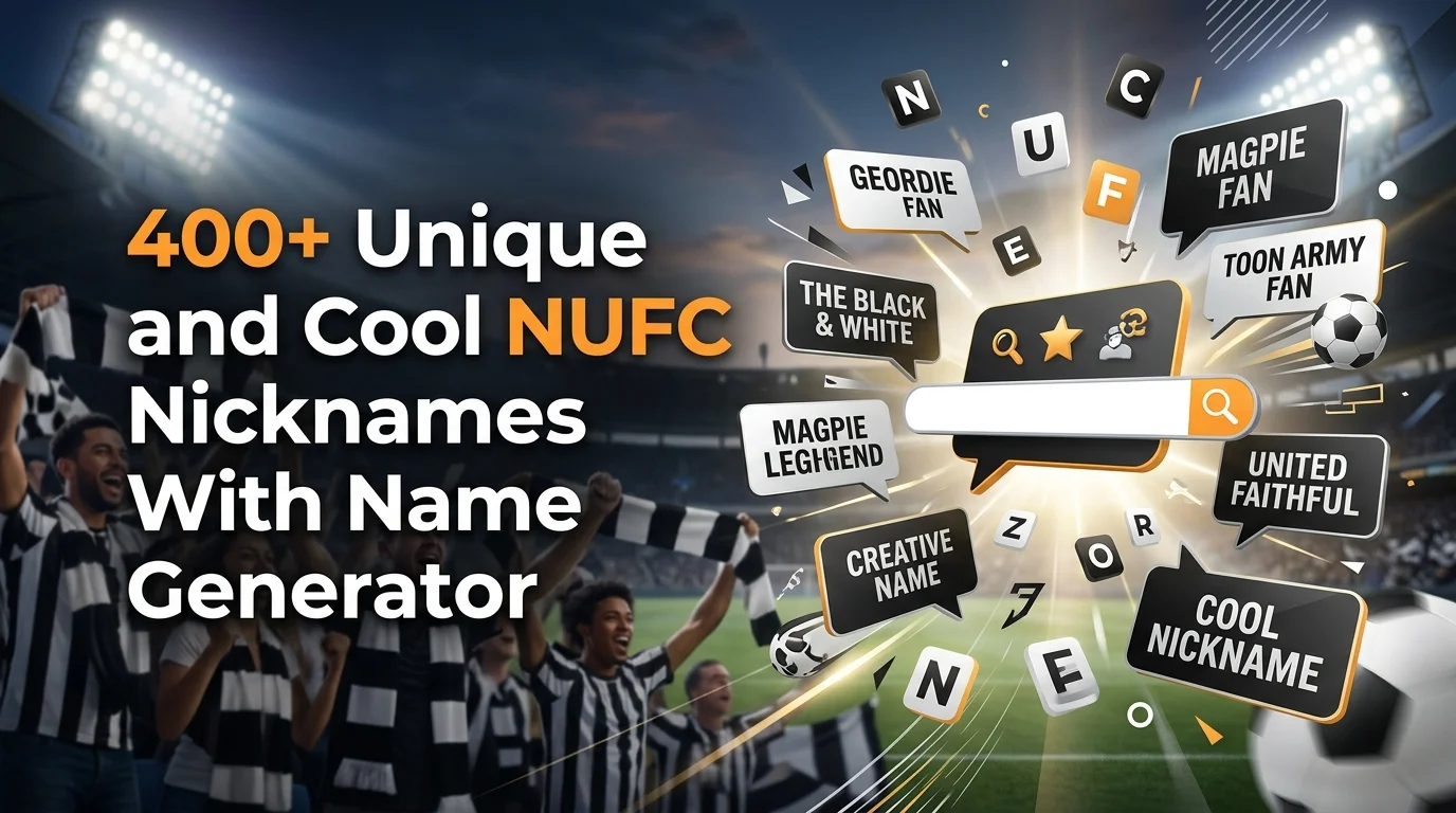 Unique and Cool NUFC Nicknames With Name Generator