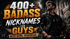 Badass Nicknames for Guys With Name Generator