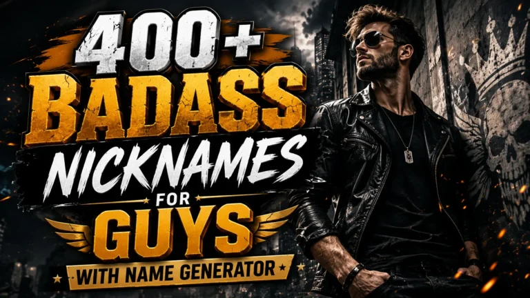 Badass Nicknames for Guys With Name Generator