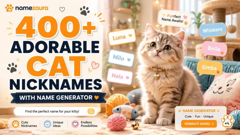 Adorable Cat Nicknames With Name Generator