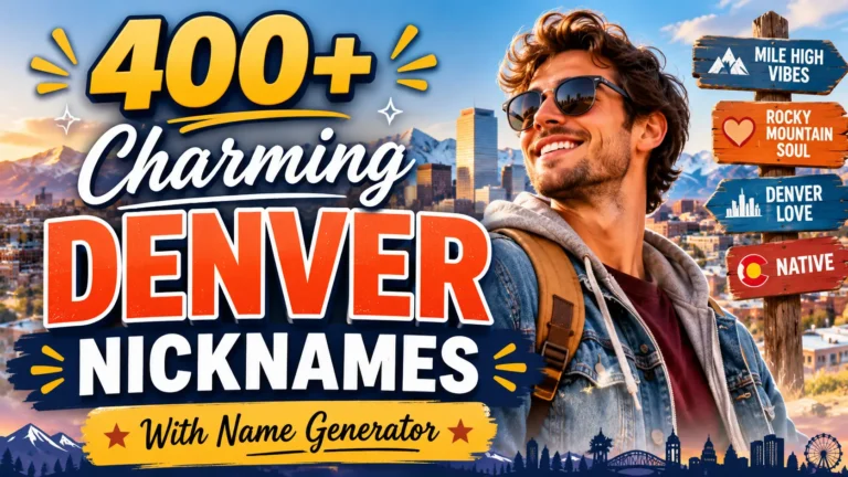 Charming Denver Nicknames With Name Generator