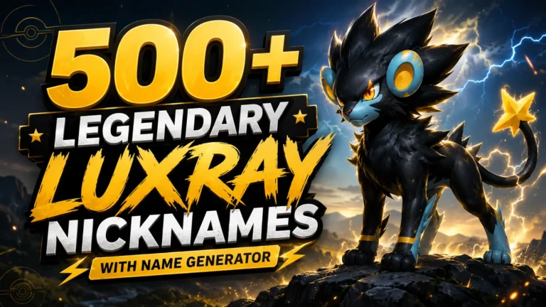 Legendary Luxray Nicknames With Name Generator