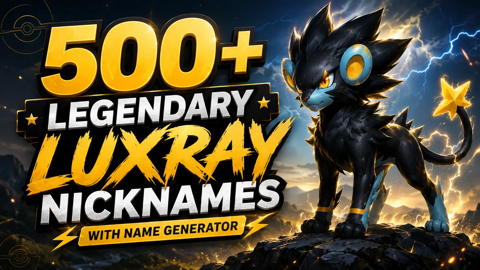 Legendary Luxray Nicknames With Name Generator