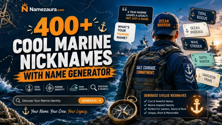 Cool Marine Nicknames With Name Generator