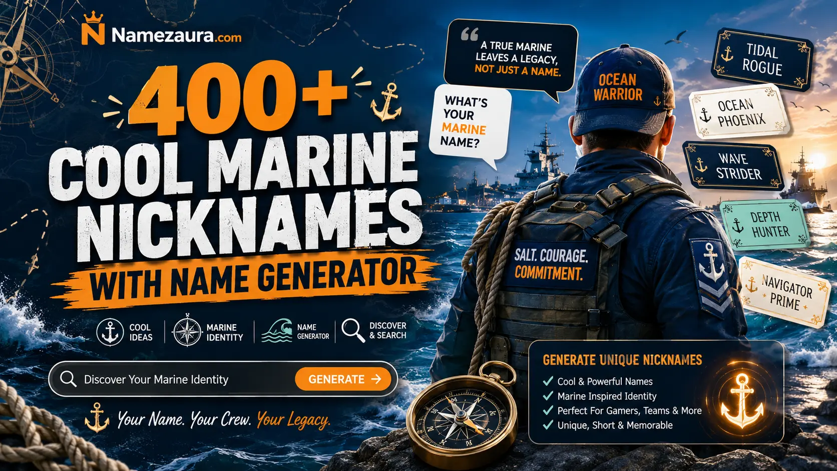 Cool Marine Nicknames With Name Generator