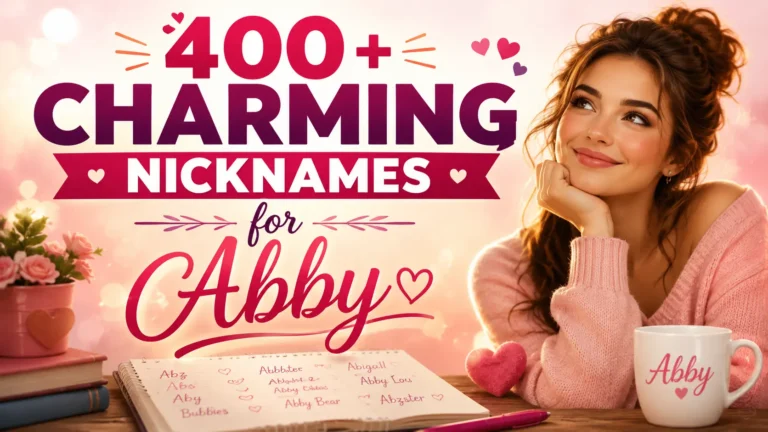 Charming Nicknames for Abby With Name Generator