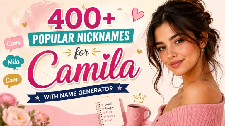 Popular Nicknames for Camila With Name Generator