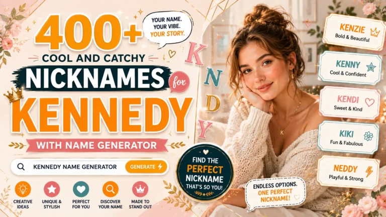 Cool And Catchy Nicknames for Kennedy With Name Generator