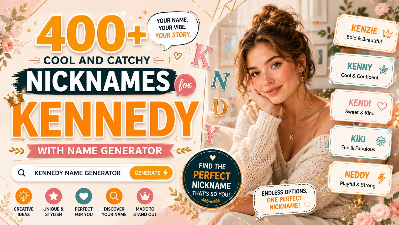 Cool And Catchy Nicknames for Kennedy With Name Generator
