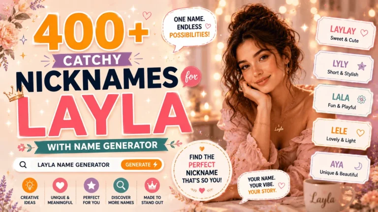 Catchy Nicknames for Layla With Name Generator
