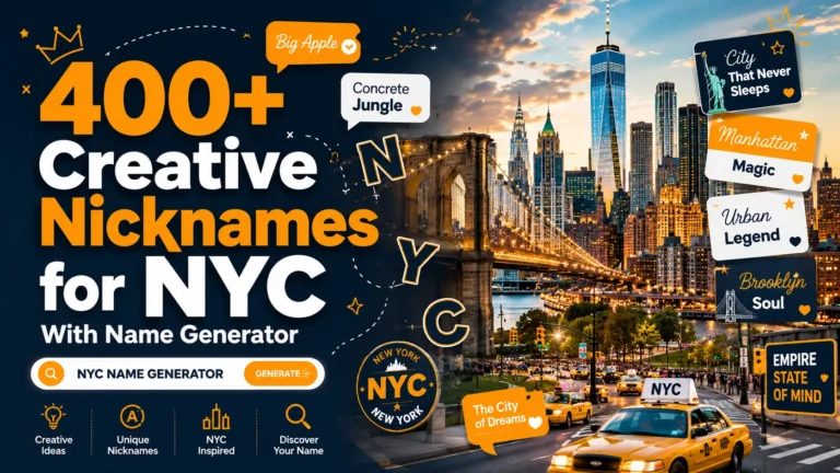 Creative Nicknames for NYC With Name Generator