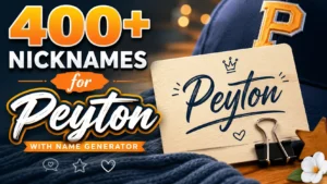Nicknames for Peyton With Name Generator