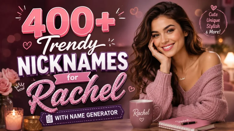 Trendy Nicknames for Rachel With Name Generator