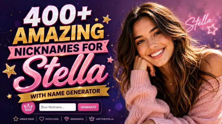 Amazing Nicknames for Stella With Name Generator
