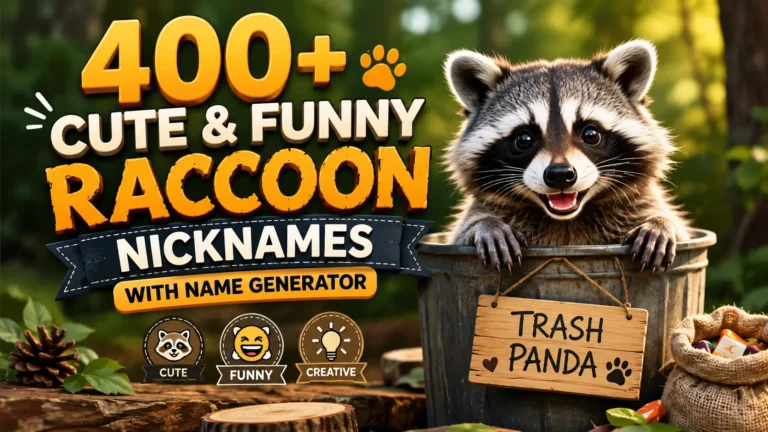 Cute & Funny Raccoon Nicknames With Name Generator