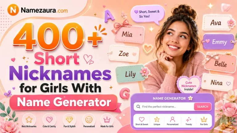 Short Nicknames for Girls With Name Generator
