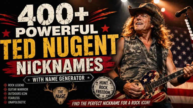 Powerful Ted Nugent Nicknames With Name Generator