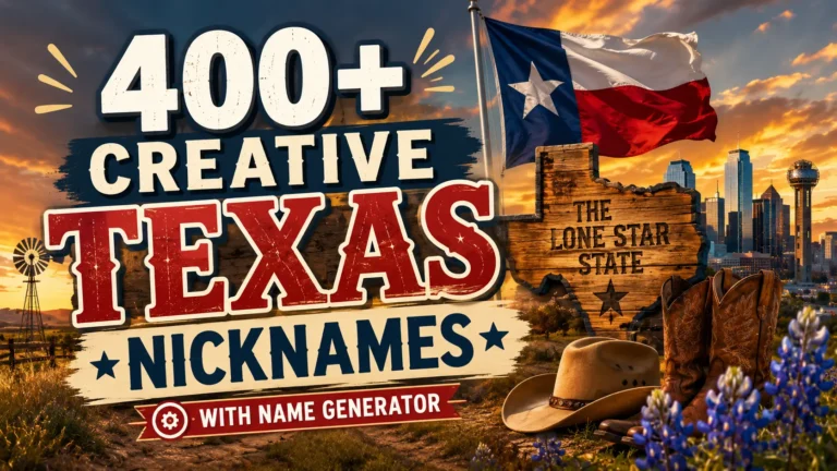 Creative Texas Nicknames With Name Generator