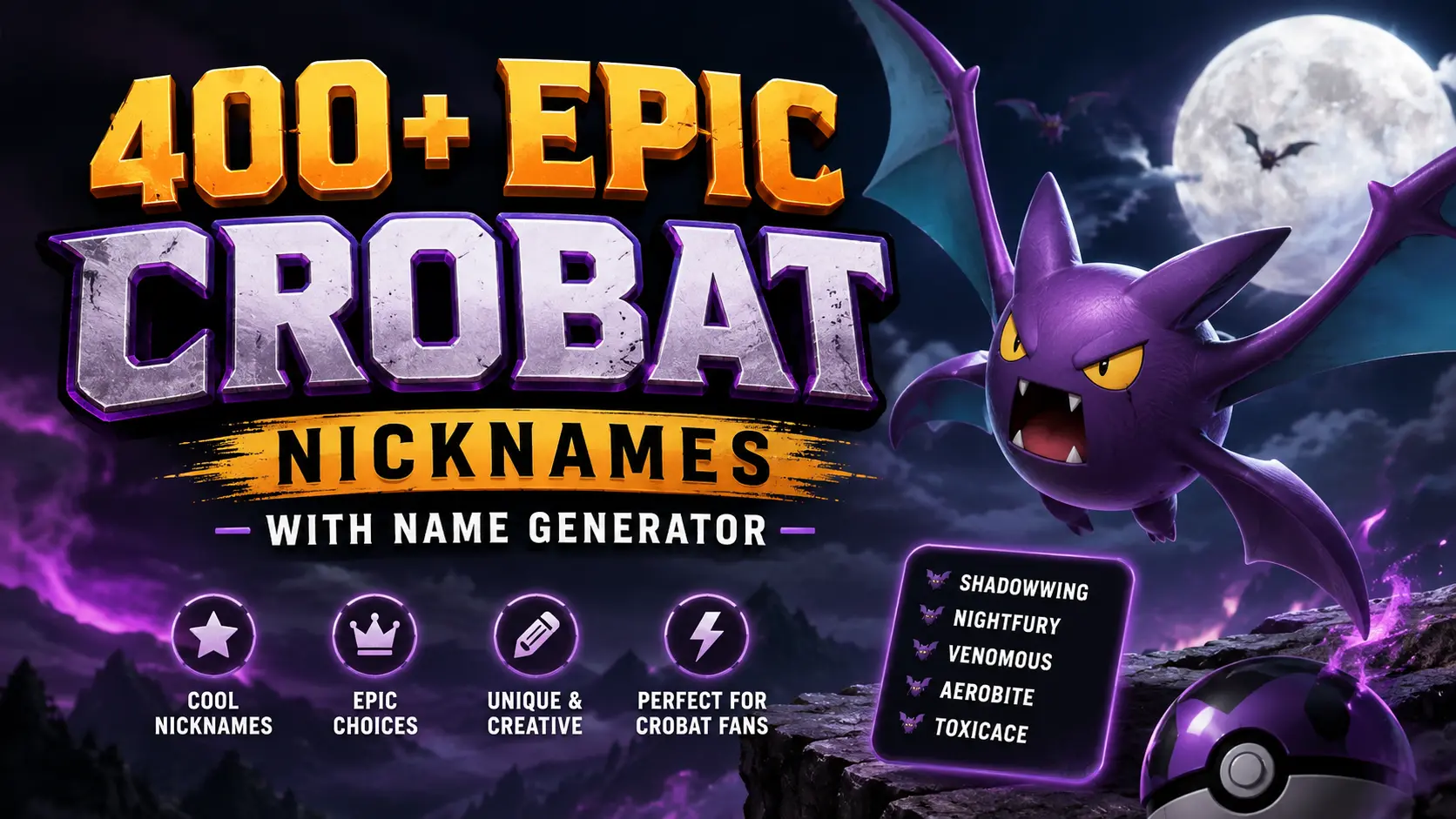 Epic Crobat Nicknames With Name Generator