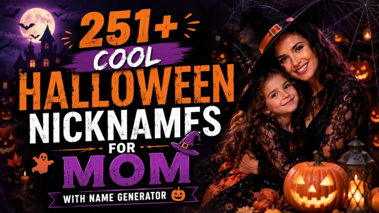Cool Halloween Nicknames for Mom With Name Generator