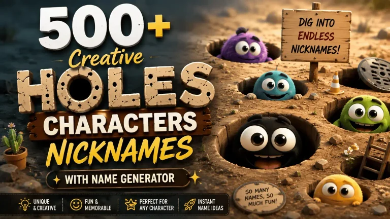 Creative Holes Characters Nicknames With Name Generator