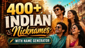 Indian Nicknames With Name Generator