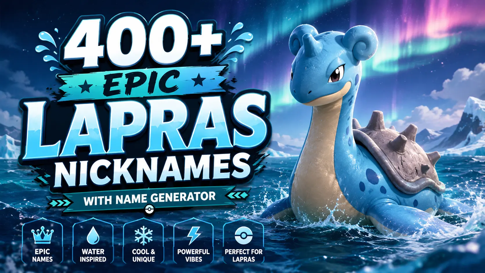 Epic Lapras Nicknames With Name Generator
