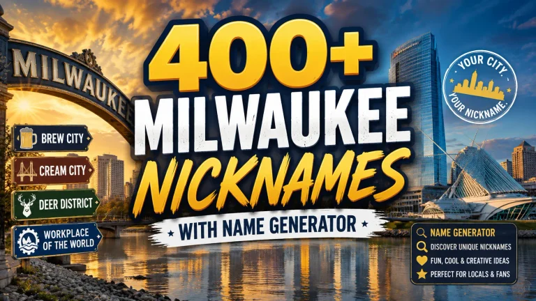 Milwaukee Nicknames With Name Generator