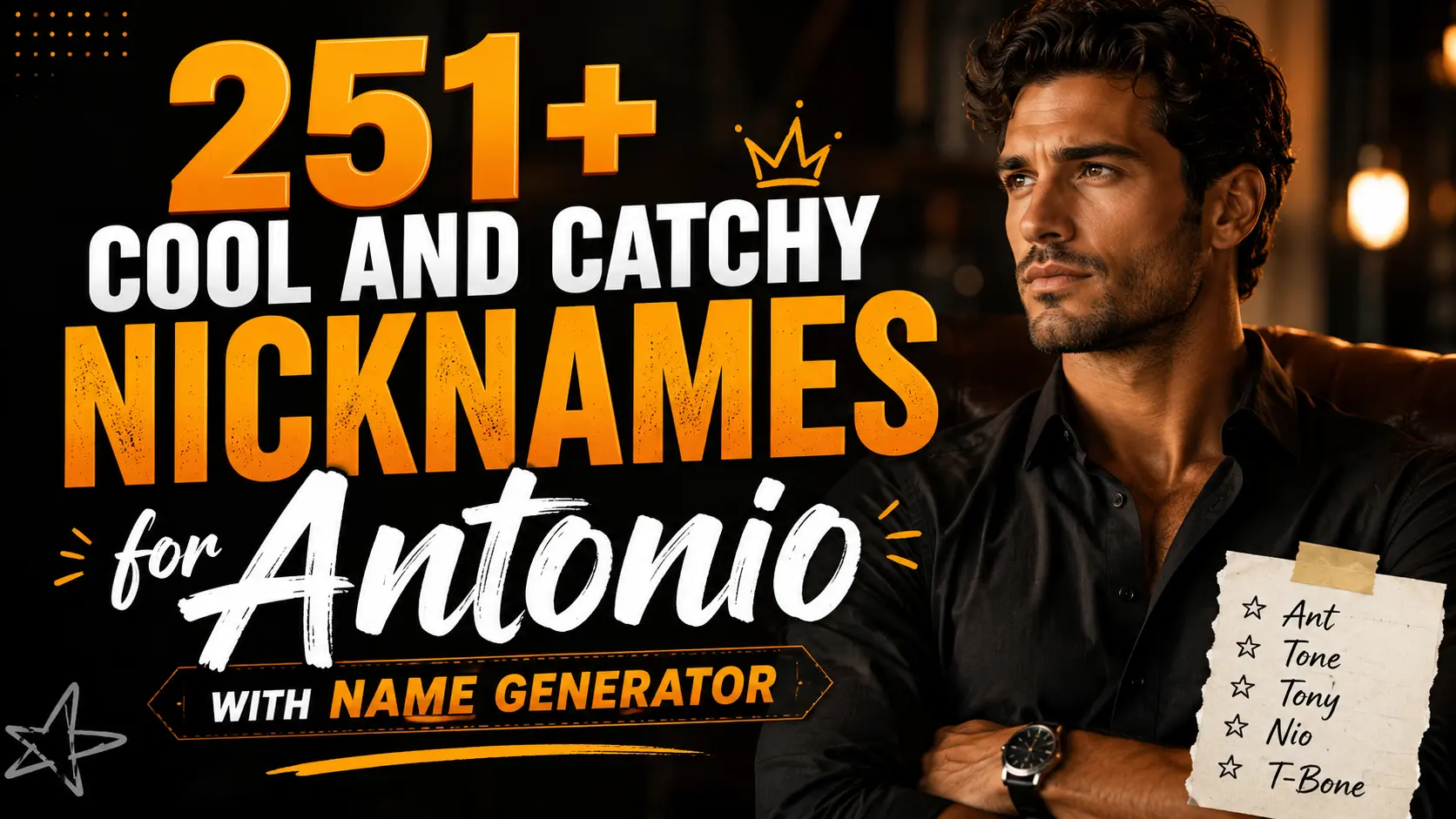 Cool And Catchy Nicknames for Antonio With Name Generator
