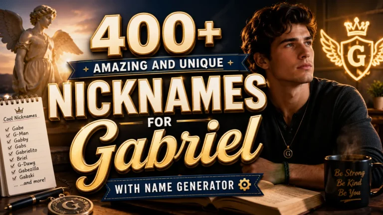 Amazing and Unique Nicknames for Gabriel With Name Generator