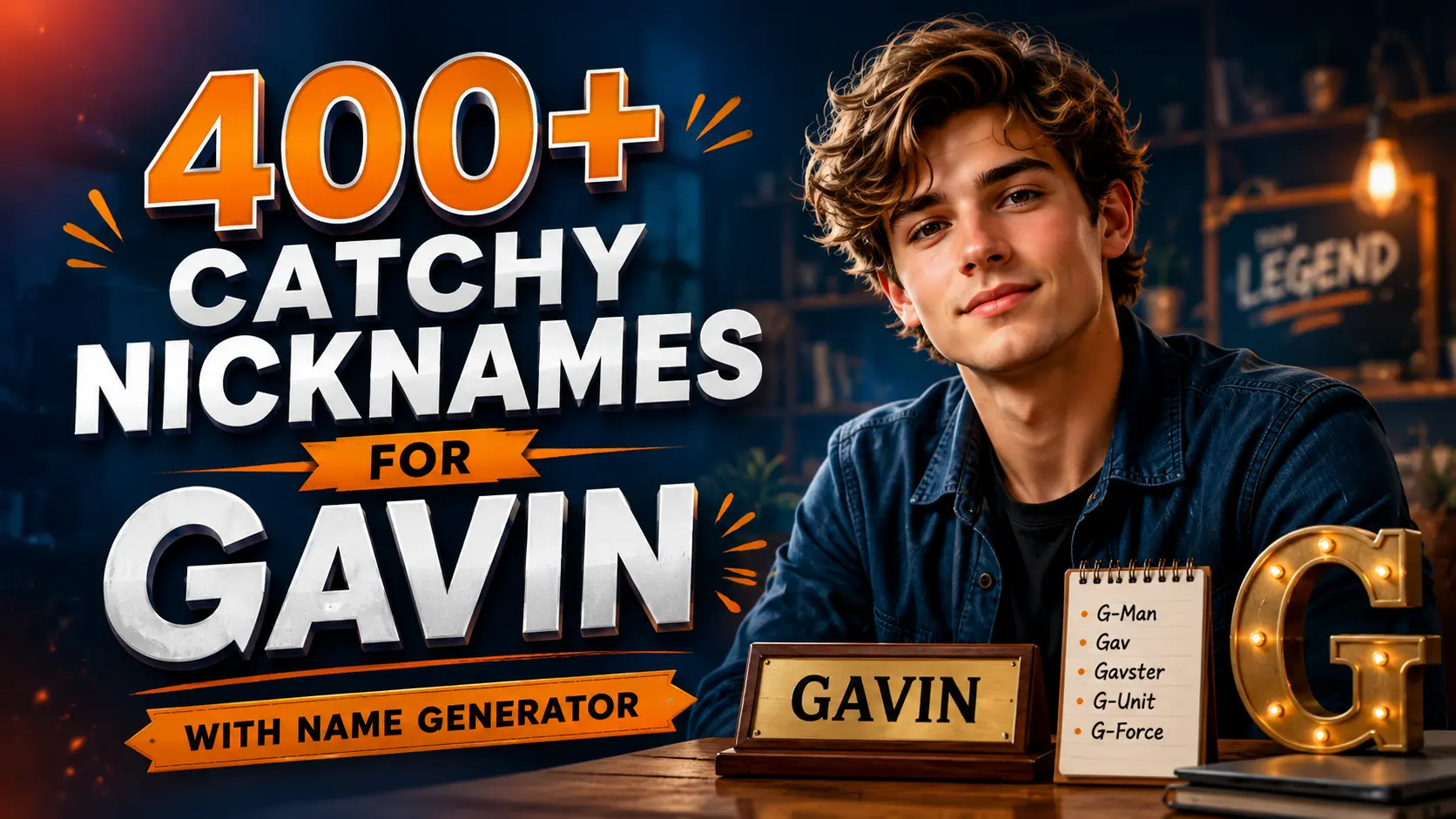 Catchy Nicknames for Gavin With Name Generator