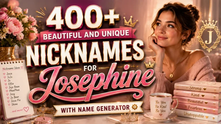 Beautiful and Unique Nicknames for Josephine With Name Generator
