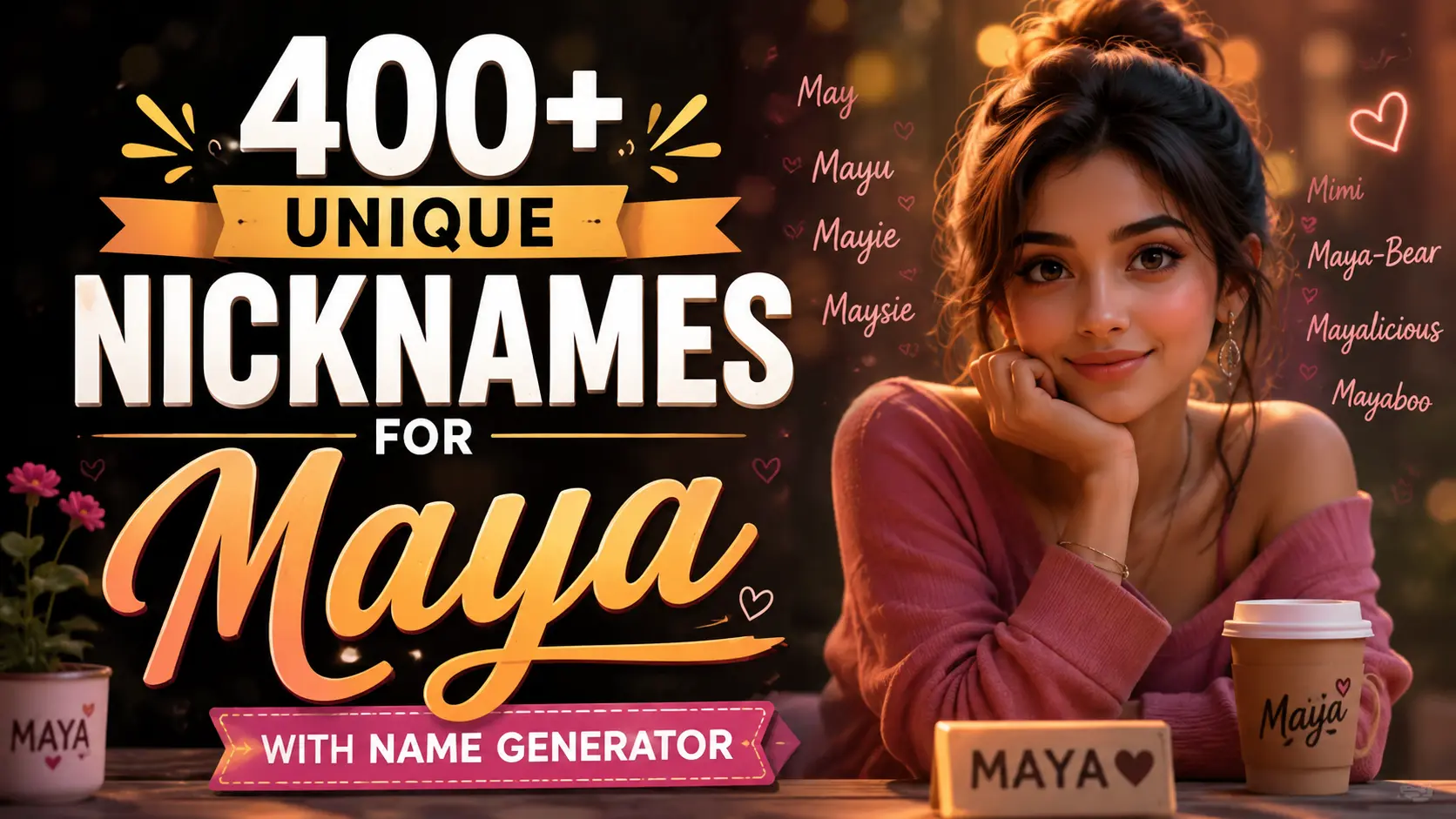 Unique Nicknames for Maya With Name Generator