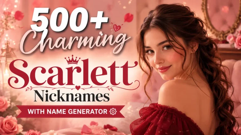 Charming Scarlett Nicknames With Name Generator
